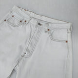 Levi's W29 L32 USA製 501-0612 刻印522 ボタンフライ ジーンズ デニムパンツ 90年代 ホワイト レディース リーバイス【中古】6-0523G∞