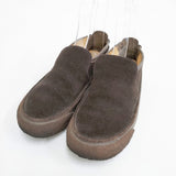 Clarks スウェード スエード サイズUS7M スリッポン ダークブラウン レディース クラークス【中古】6-0420G◎