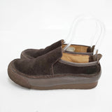 Clarks スウェード スエード サイズUS7M スリッポン ダークブラウン レディース クラークス【中古】6-0420G◎