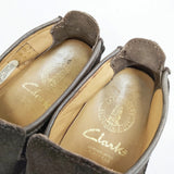 Clarks スウェード スエード サイズUS7M スリッポン ダークブラウン レディース クラークス【中古】6-0420G◎