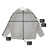 Heart Market GL2012221 ウール混 プルオーバー セーター ニット グレー レディース ハートマーケット【中古】6-0801T∞