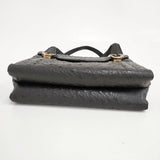 GUCCI オールドグッチ オーストリッチ レザーハンドバッグ ヴィンテージ トートバッグ ブラック レディース グッチ【中古】6-0509G∞