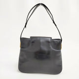 GUCCI オールドグッチ ヴィンテージ レザー ショルダーバッグ ブラック レディース グッチ【中古】6-0509G∞
