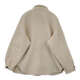 MITTAN ウールシルクキャメルシャツ 定価46200円 SH-108 サイズ3 白茶 長袖シャツ 25AW ベージュ レディース ミタン/ミッタン【中古】6-0219T♪