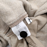 MITTAN ウールシルクキャメルシャツ 定価46200円 SH-108 サイズ3 白茶 長袖シャツ 25AW ベージュ レディース ミタン/ミッタン【中古】6-0219T♪
