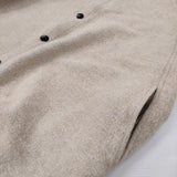 MITTAN ウールシルクキャメルシャツ 定価46200円 SH-108 サイズ3 白茶 長袖シャツ 25AW ベージュ レディース ミタン/ミッタン【中古】6-0219T♪