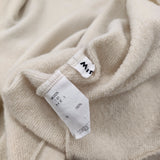 MITTAN スーパー120's ウール裏毛カーディガン 定価30800円 T-31 白茶 サイズ1 25AW ベージュ レディース ミタン/ミッタン【中古】6-0219T♪