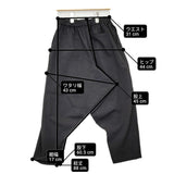 MITTAN エアータンブルウールパンツ PT-88 サイズ1 定価36300円 墨黒 イージー パンツ 25AW ブラック レディース ミタン/ミッタン【中古】6-0219T♪