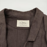 atelier Roughatour ラフアトゥール リネンロングコート コート ブラウン レディース【中古】6-0403M♪