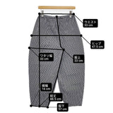 Lin francais d'antan ギンガムチェック イージーパンツ コットン パンツ ブラック ホワイト レディース ランフランセダンタン【中古】6-0523G∞