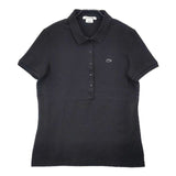 LACOSTE サイズ40 半袖 ポロシャツ ブラック レディース ラコステ【中古】6-0611S∞