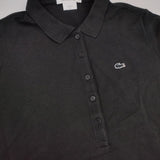 LACOSTE サイズ40 半袖 ポロシャツ ブラック レディース ラコステ【中古】6-0611S∞