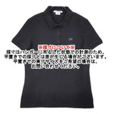 LACOSTE サイズ40 半袖 ポロシャツ ブラック レディース ラコステ【中古】6-0611S∞