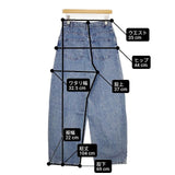 LEPSIM カーブデニムパンツ LPU51299AD インディゴ サイズL デニムパンツ ブルー レディース レプシィム/レプシム【中古】6-0523G∞