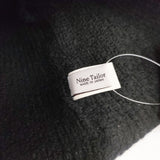 Nine Tailor CUEZ WATCH 83-N-350 ウール ニット帽 帽子 ニットキャップ ブラック レディース ナインテイラー【中古】6-0921T◎