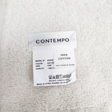 YAECA CONTEMPO 新品 ブランケット 定価39600円 コットン パイル地 51953 ブランケット キナリ レディース ヤエカコンテンポ【中古】6-0302G◎