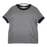 TODAYFUL 25SS Compact Ringer Tee コンパクトリンガーTシャツ 定価7700円 12510608 半袖Ｔシャツ カットソー グレー ブラック レディース トゥデイフル【中古】6-0506S◎