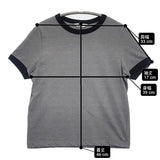 TODAYFUL 25SS Compact Ringer Tee コンパクトリンガーTシャツ 定価7700円 12510608 半袖Ｔシャツ カットソー グレー ブラック レディース トゥデイフル【中古】6-0506S◎