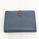 CELINE 104813AI5.07AY ミディアムマルチファンクション 二つ折り財布 バイカラー Abyss Blue レザー 二つ折り財布 ネイビー ボルドー レディース セリーヌ【中古】6-0306G◎