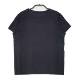 agnes b. 定番ロゴプリント コットン サイズ2 フレンチスリーブ 半袖Ｔシャツ カットソー ブラック レディース アニエスベー【中古】6-0611S∞