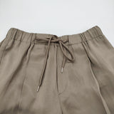 Spick and Span サテンイージーパンツ 定価13200円 サイズ36 ワイド パンツ ベージュ レディース スピックアンドスパン【中古】6-0403M♪