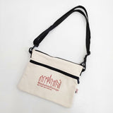 Manhattan Portage キャンバスライトコレクション 撥水加工 10オンス キャンバス Harlem Bag 定価6380円 ショルダーバッグ ナチュラル レディース マンハッタンポーテージ【中古】6-0521G∞