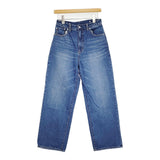 FORK&SPOON JFデニムストレートパンツ コットン サイズ2 DFA6-24V066 デニムパンツ 25AW ブルー レディース フォークアンドスプーン【中古】6-0227G♪