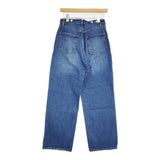FORK&SPOON JFデニムストレートパンツ コットン サイズ2 DFA6-24V066 デニムパンツ 25AW ブルー レディース フォークアンドスプーン【中古】6-0227G♪