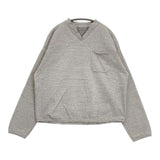 45R/45rpm でこぼこ天竺の908アウターTシャツ トップ 定価38500円 長袖Ｔシャツ カットソー ロンＴ グレー レディース フォーティーファイブアールピーエム【中古】6-0624M∞