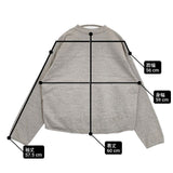 45R/45rpm でこぼこ天竺の908アウターTシャツ トップ 定価38500円 長袖Ｔシャツ カットソー ロンＴ グレー レディース フォーティーファイブアールピーエム【中古】6-0624M∞
