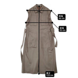 theory luxe TABBOT RIBBLE ロングジレ ベスト ウール ノースリーブ ワンピース 22AW ブラウン レディース セオリーリュクス【中古】6-0219T♪