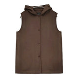 theory CLAIRENE VEST DF NEW DIVIDE GC LT サイズS ウールカシミヤ ベスト ブラウン レディース セオリー【中古】6-0219T♪