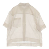 theory SS OVERSIZED SH SUMMER CTN PURE オーバーサイズ シアーシャツ 半袖シャツ ベージュ レディース セオリー【中古】6-0611S∞