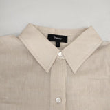 theory SS OVERSIZED SH SUMMER CTN PURE オーバーサイズ シアーシャツ 半袖シャツ ベージュ レディース セオリー【中古】6-0611S∞