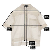 theory SS OVERSIZED SH SUMMER CTN PURE オーバーサイズ シアーシャツ 半袖シャツ ベージュ レディース セオリー【中古】6-0611S∞