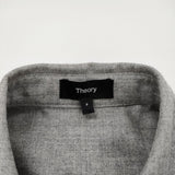 theory CLSC MENSWR SH C SLEEK FLANNEL サイズP ウール 長袖シャツ グレー レディース セオリー【中古】6-0219T♪