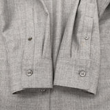 theory CLSC MENSWR SH C SLEEK FLANNEL サイズP ウール 長袖シャツ グレー レディース セオリー【中古】6-0219T♪