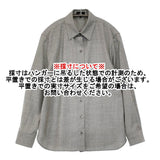 theory CLSC MENSWR SH C SLEEK FLANNEL サイズP ウール 長袖シャツ グレー レディース セオリー【中古】6-0219T♪