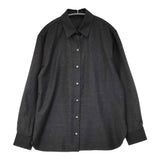 theory CLSC MENSWR SH C SLEEK FLANNEL サイズS ウール 長袖シャツ チャコールグレー レディース セオリー【中古】6-0219T♪