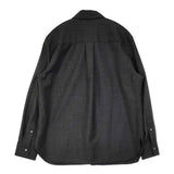 theory CLSC MENSWR SH C SLEEK FLANNEL サイズS ウール 長袖シャツ チャコールグレー レディース セオリー【中古】6-0219T♪
