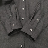 theory CLSC MENSWR SH C SLEEK FLANNEL サイズS ウール 長袖シャツ チャコールグレー レディース セオリー【中古】6-0219T♪