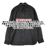 theory CLSC MENSWR SH C SLEEK FLANNEL サイズS ウール 長袖シャツ チャコールグレー レディース セオリー【中古】6-0219T♪