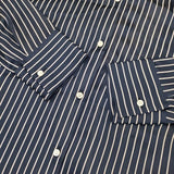 theory luxe SHELBI BOTAN ストライプ シャツワンピ ワンピース ネイビー ホワイト レディース セオリーリュクス【中古】6-0523M∞