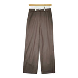 theory luxe FEBIA RIBBLE サイズ40 ウール イージー パンツ ブラウン レディース セオリーリュクス【中古】6-0219T♪