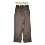 theory luxe FEBIA RIBBLE サイズ40 ウール イージー パンツ ブラウン レディース セオリーリュクス【中古】6-0219T♪