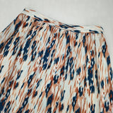 theory luxe SIMONE SUMMER BREEZE PRINT ロングスカート ホワイト オレンジ ブルー レディース セオリーリュクス【中古】6-0624M∞