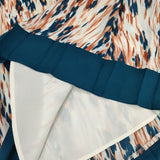 theory luxe SIMONE SUMMER BREEZE PRINT ロングスカート ホワイト オレンジ ブルー レディース セオリーリュクス【中古】6-0624M∞