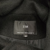 23区 ウールカシミヤビーバー フード付き ショートコート SCWOSW0503 サイズ38 ブルゾン 23AW ブラック レディース ニジュウサンク【中古】6-0219T♪