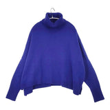 23区 洗える ウールカシミヤ ニットポンチョ セーター ニット 24SS ブルー レディース ニジュウサンク【中古】6-0801T∞