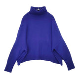 23区 洗える ウールカシミヤ ニットポンチョ セーター ニット 24SS ブルー レディース ニジュウサンク【中古】6-0801T∞